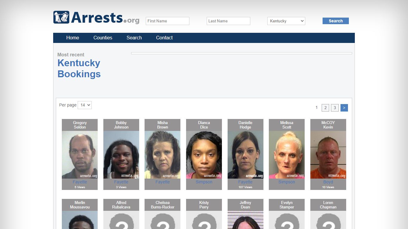 Kentucky Arrests and Inmate Search