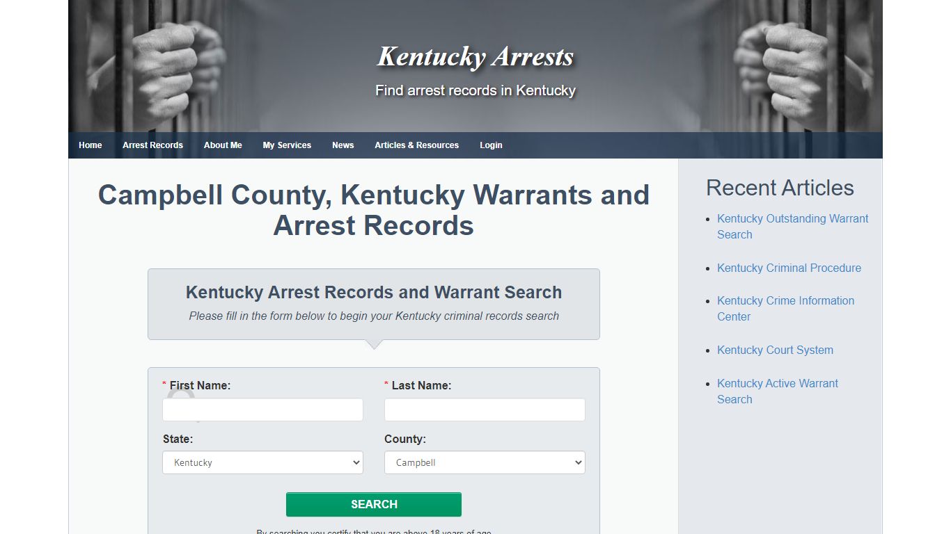 Campbell County, Kentucky Warrants and Arrest Records